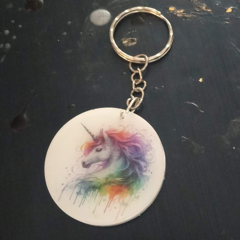 Handmade Unicorn Keychain